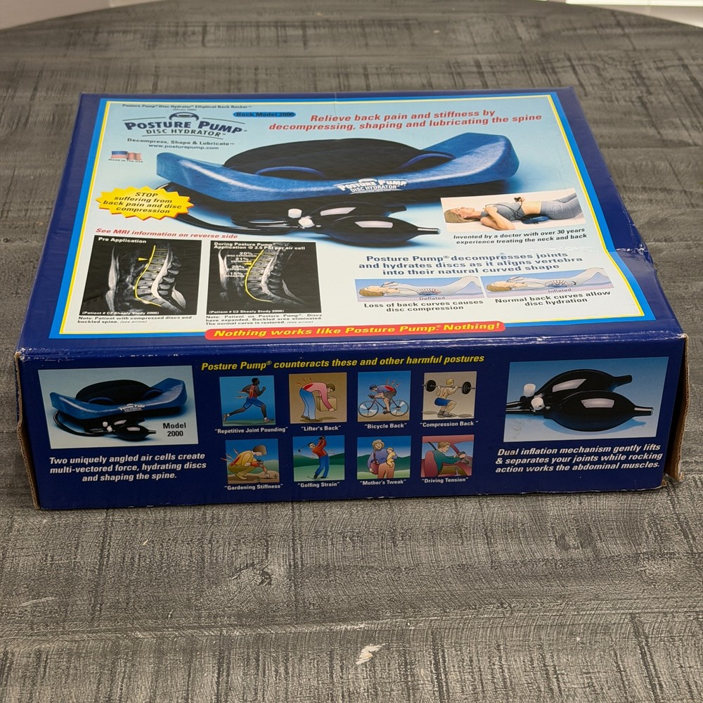 Posture Pump Disc Hydrator Elliptical Rocker Back Model 2000