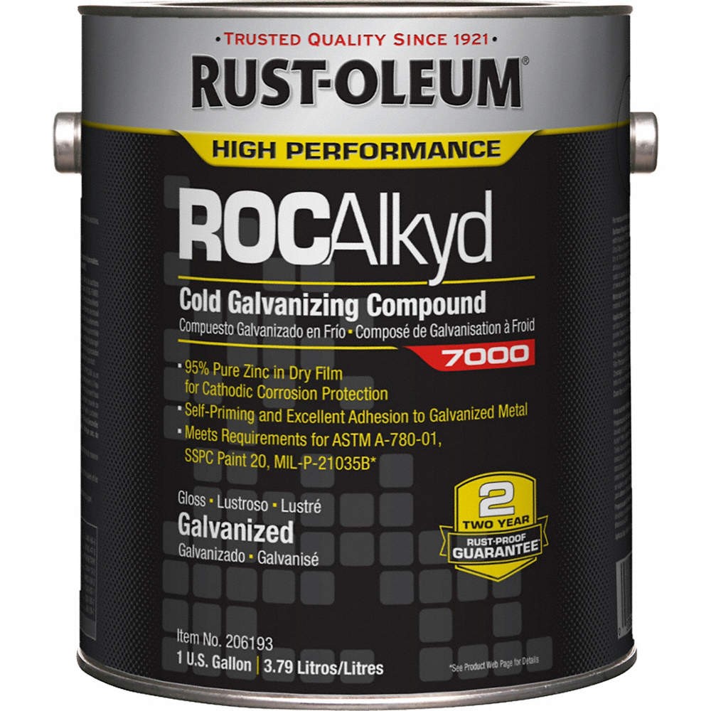 RUST-OLEUM 206193 Galvanizing Compound,Gray,1 gal. 3BU16