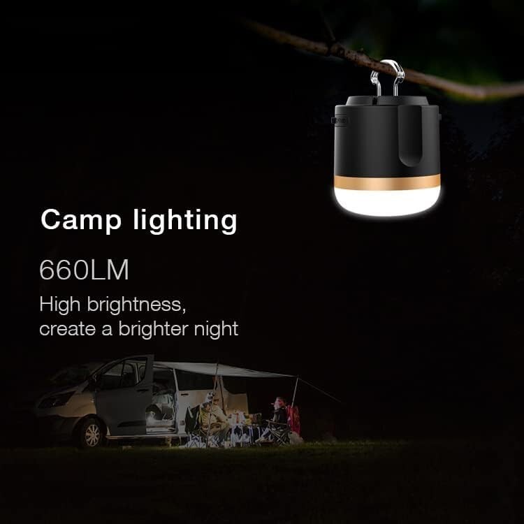 ECOFLOW Camping Lamp EFS-CLI-B-M1, Waterproof Versatile Camp Light .
