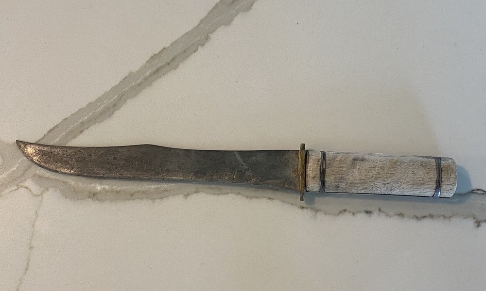 Vintage ￼Handmade Wood Handle Knife 12”