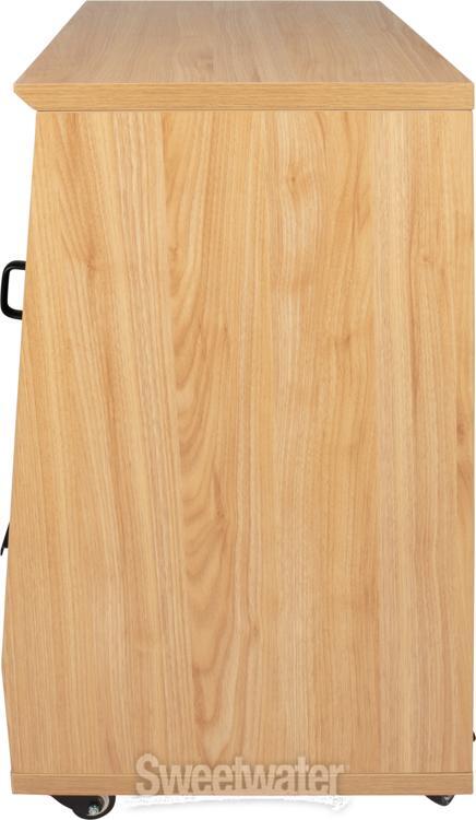 Gator Frameworks Elite Series Angled 12U Studio Rack - Natural Maple Matte