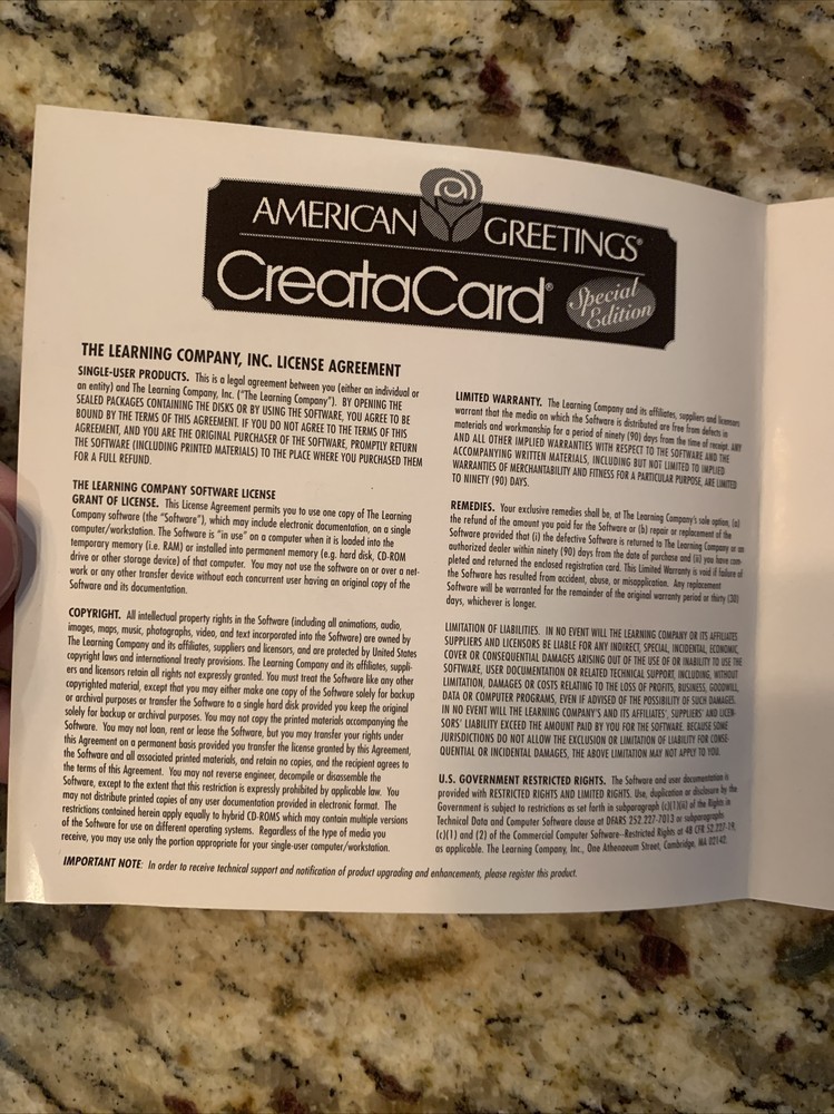 AMERICANS CreataCard GREETINGS Special Edition