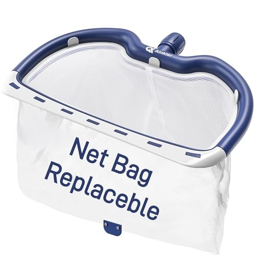 Pool Net Skimmer, 18.5" Pool Nets for Cleaning with Replaceable Heavy-Duty