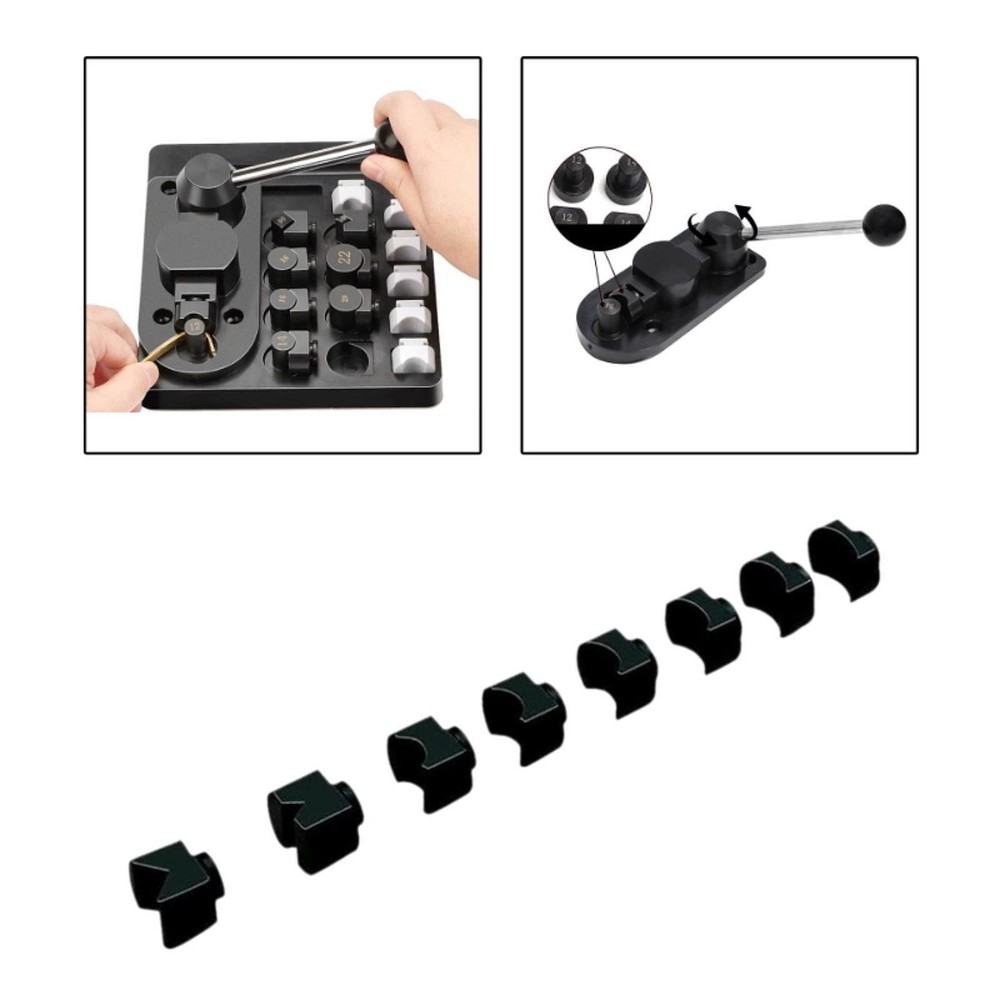 8Pcs Ring Bender Dies Metal Portable Compact Ring Bending Tool Accessories