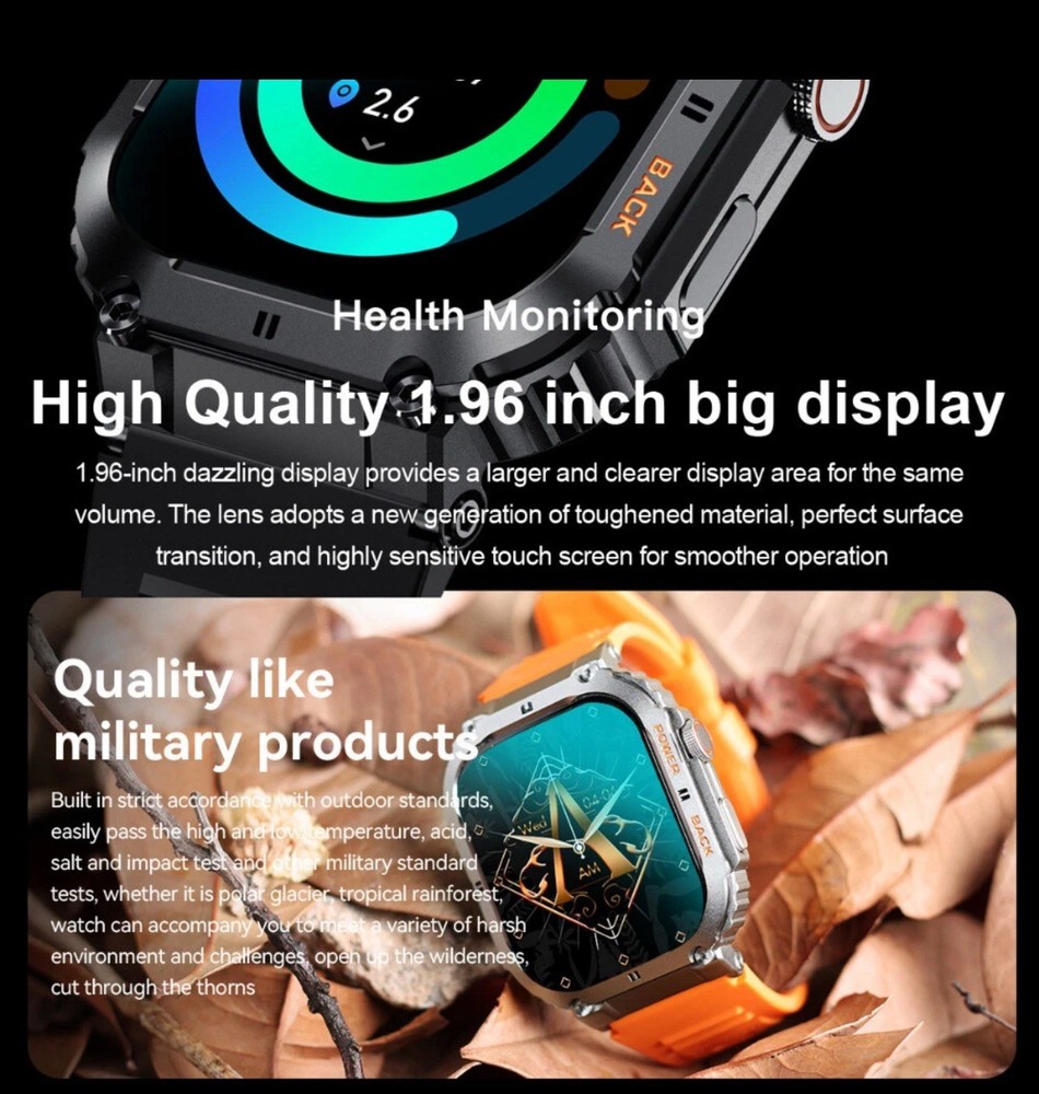 Fitness Smartwatch Call Text Waterproof for Google Pixel 7 Pro Android Iphone