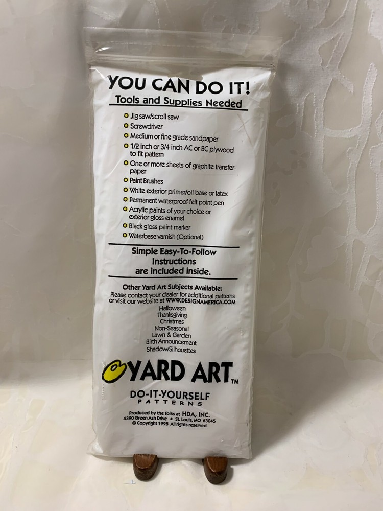 Yard Art Do-It Yourself Patterns Santa Noel Pattern Easy-To-Follow Instructions