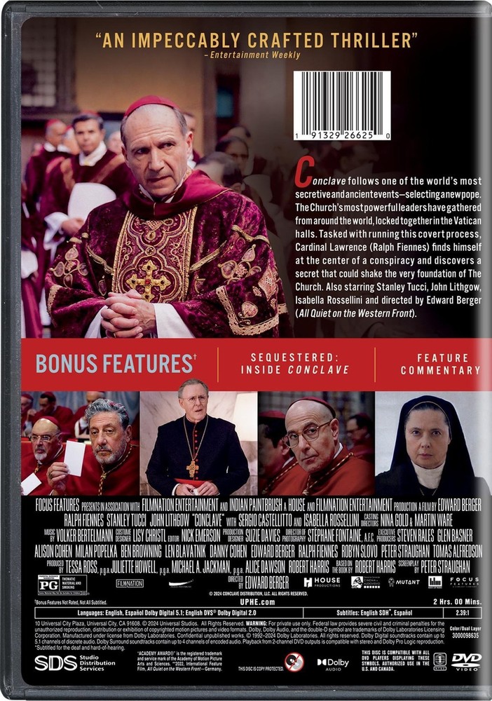 Conclave DVD NEW