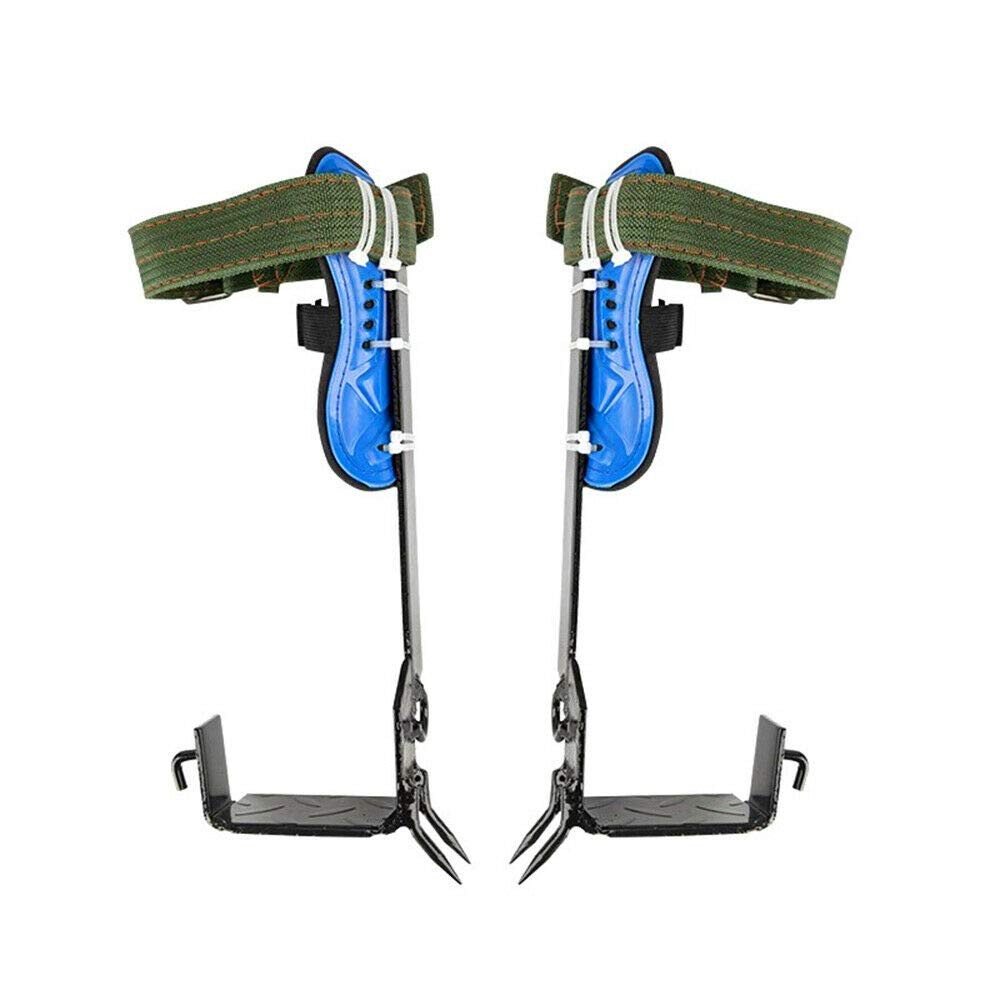 2-Gear Tree Climbing Spike Set Pole Climbing Spurs W/ Security Belt & Foot Strap