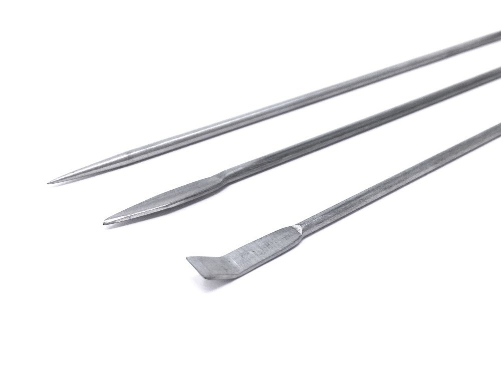 Micro Lab Scoop 3pcs Stainless Steel Long Handle 22cm - Perfect for Sampling