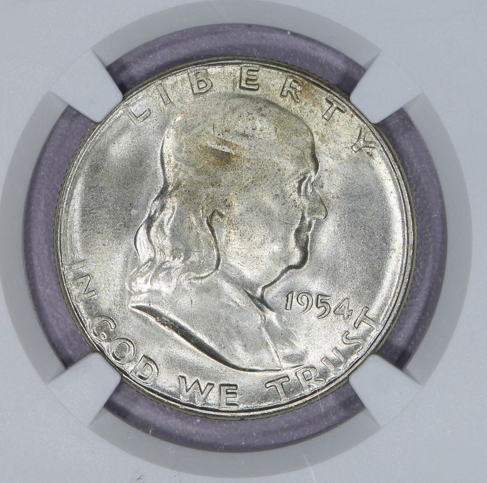 1954-S Franklin Half Dollar 50c NGC MS65