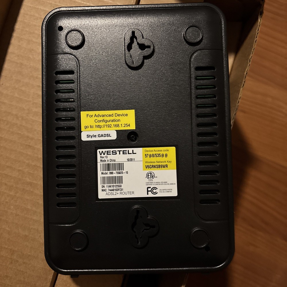 ATT Modem/Router model7550