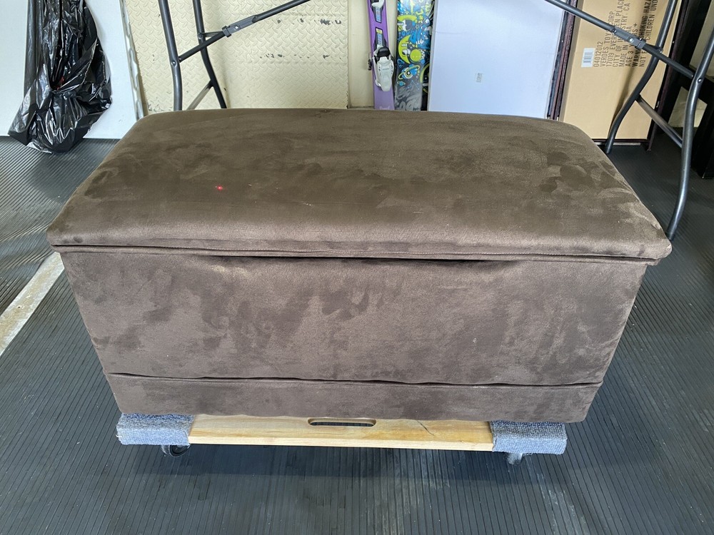 brown microsuede chest