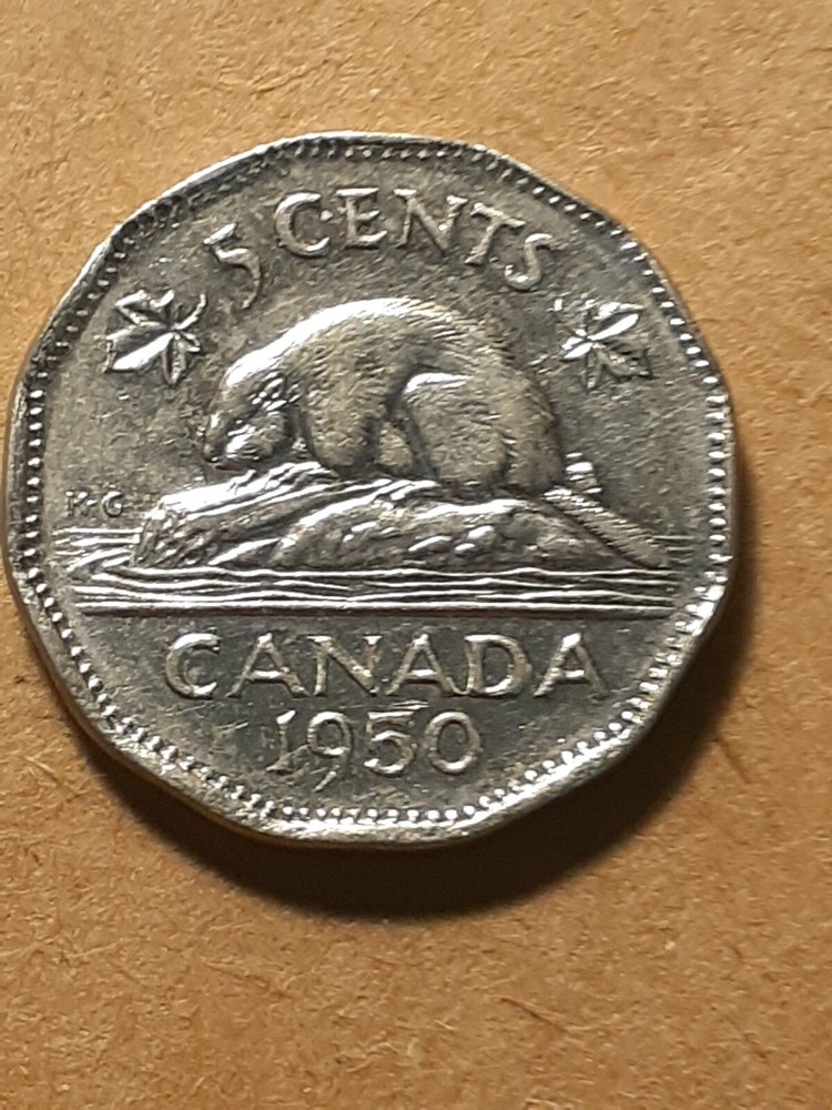 1950 FIVE CENTS CANADA