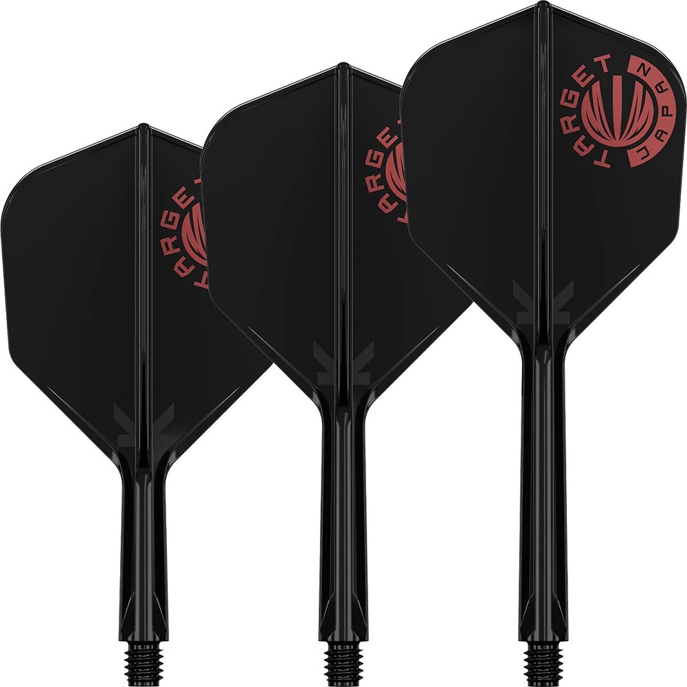 TARGET JAPAN LOGO BLACK  K FLEX NO6 MEDIUM 1 PIECE FLIGHT & SHAFT