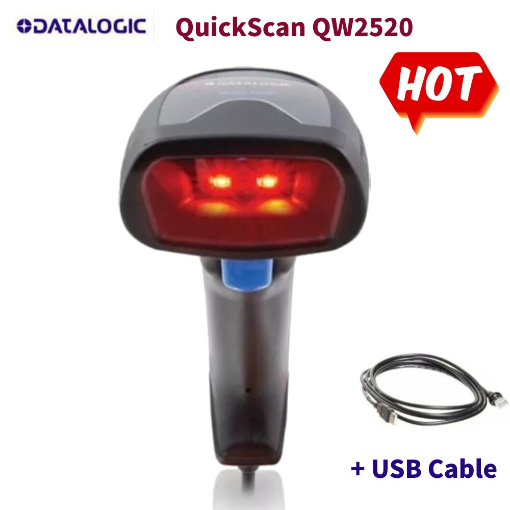 Datalogic QuickScan QW2520 2D VGA Image Handheld Barcode Scanner w/USB Cable