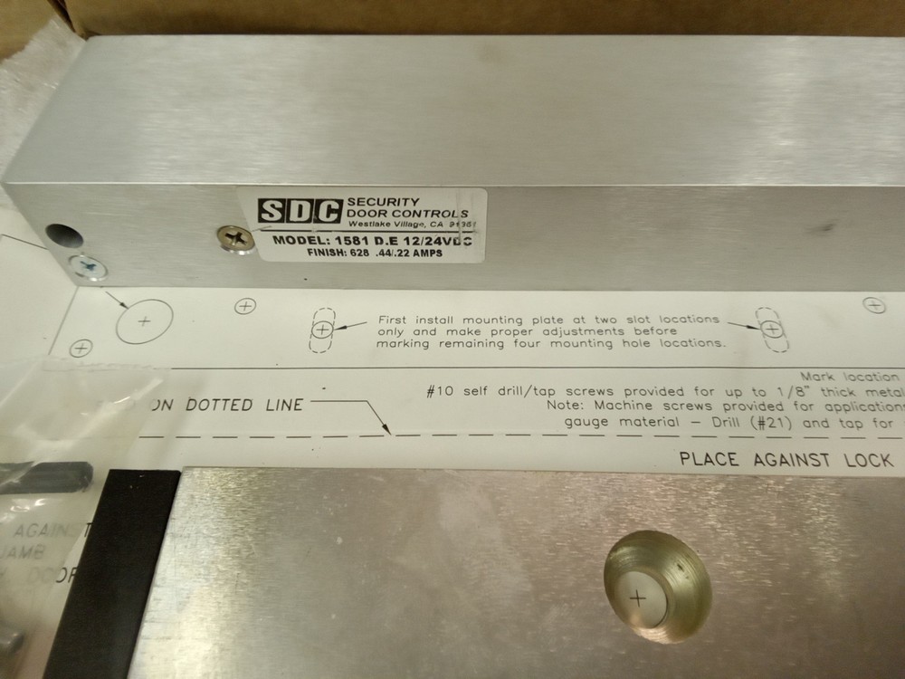 SDC 1581 D.E 12/24VDC Finish 628 .44/.22A Exit Check