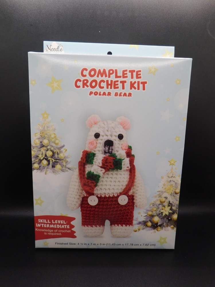 Needle creations Complete Crochet kit Polar Bear Skill level Intermediate