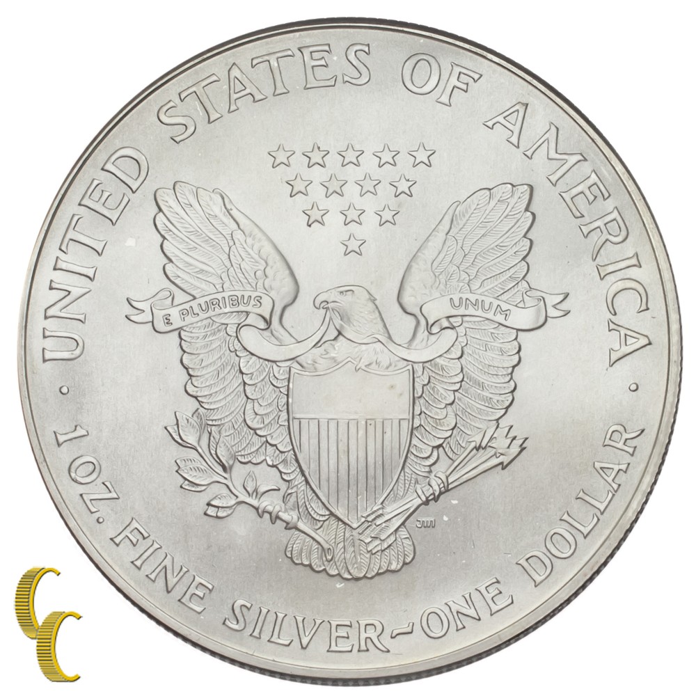 2000 Painted Walking Liberty Silver 1oz American Eagle w/ Box & CoA Uncirculated