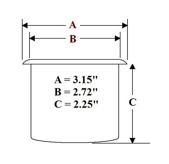 Brass Drop In Drink Holder