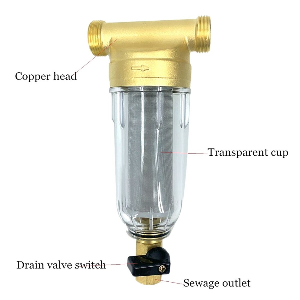 60μm Whole House Water Pre-Filter System Reusable Spin Down Sediment Filter