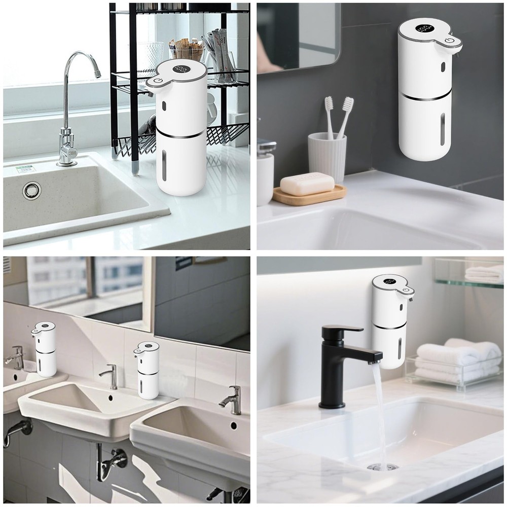 OHIFAST Automatic Liquid Soap Dispenser Touchless, USB Rechargeable Smart Han...