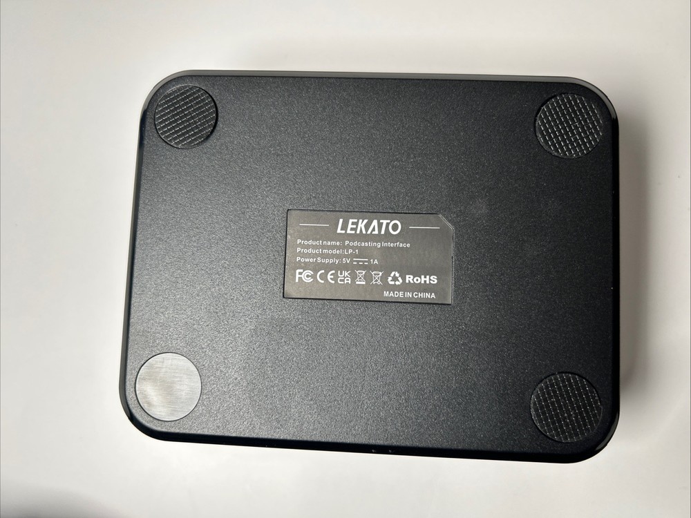 LEKATO Rechargeable Bluetooth Audio Interfaces, USB Audio Interface with XLR