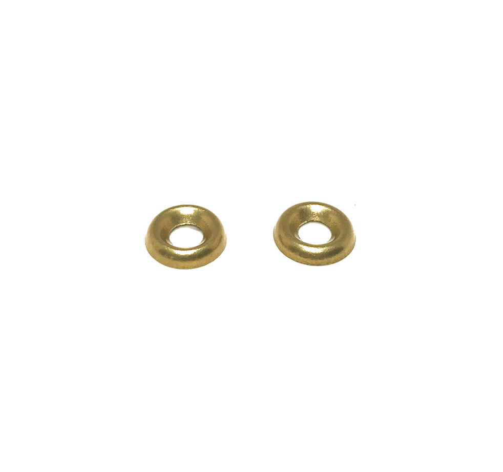 (100) #8 Solid Brass Finishing Washers Cup Washers Fast Free Shipping