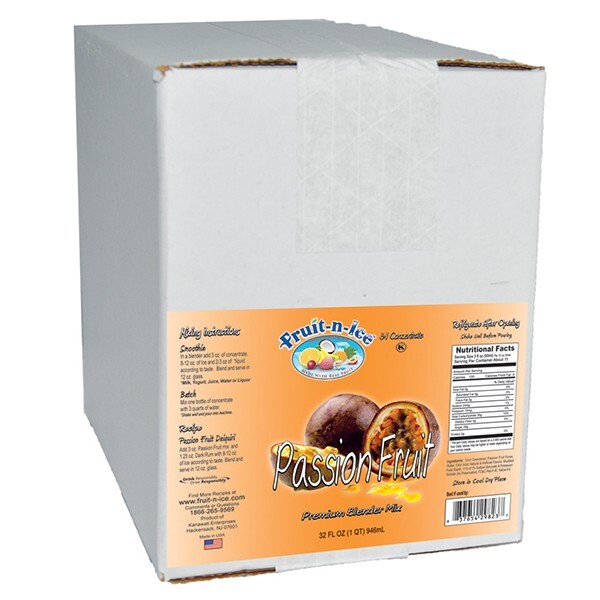 Fruit-N-Ice -Passion Fruit Blender Mix 6 Pack Case FREE SHIPPING