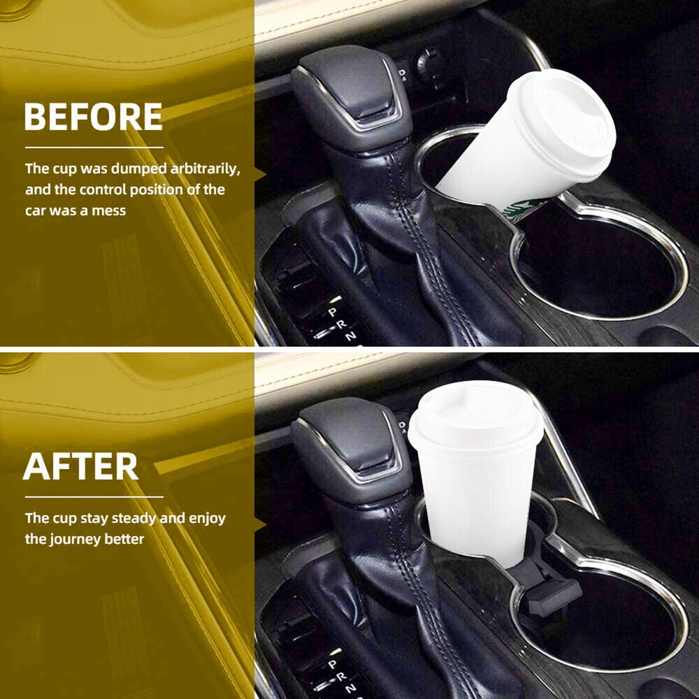 For Toyota Highlander 2014~19 Center Console Cup Holder Insert Divider Storage