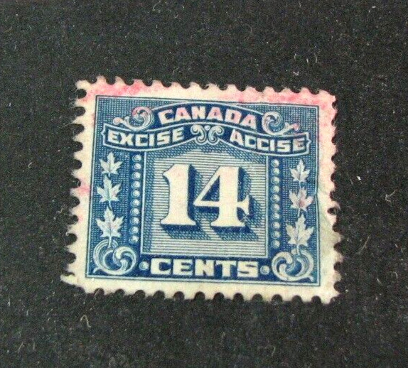 Canada Excise Tax Stamp FX74 Used H325