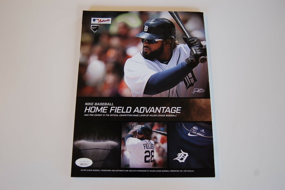 2012 ALCS Yankees - Tigers Program w/ Ichiro Suzuki + Miguel Cabrera Auto JSA