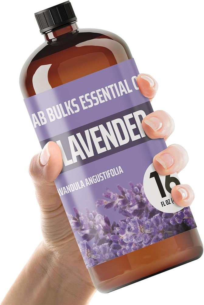 Lavender Essential Oil 16 oz Bottle for Diffusers, Candles, & Home