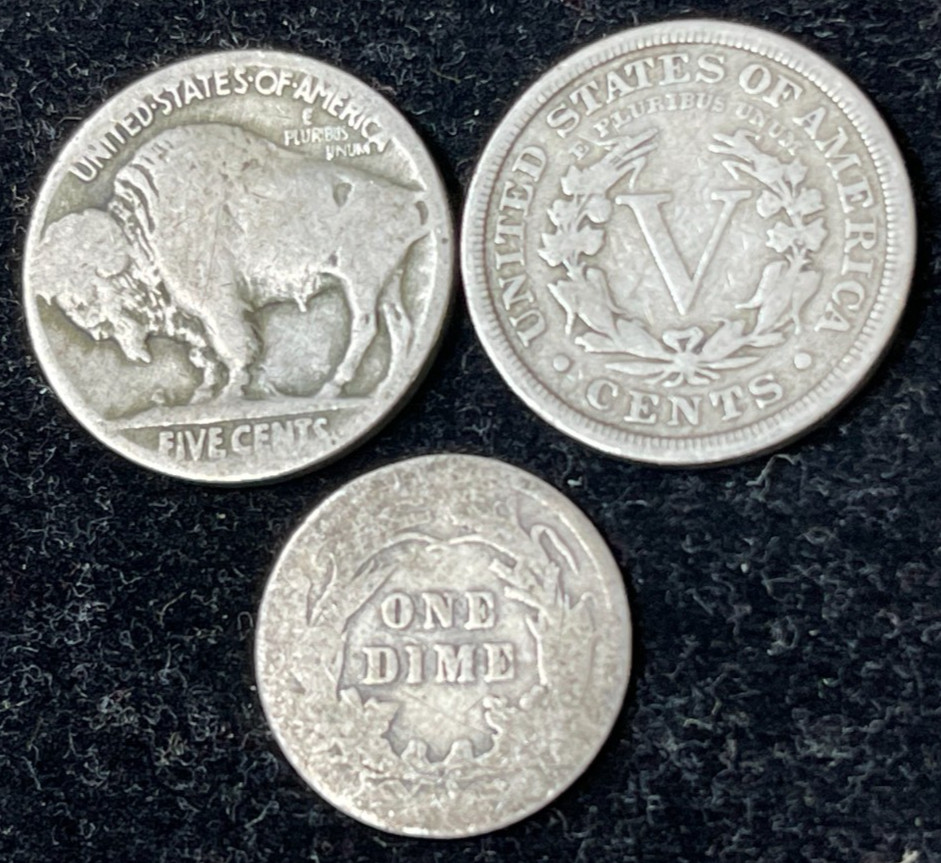 Early US 3 Coins lot