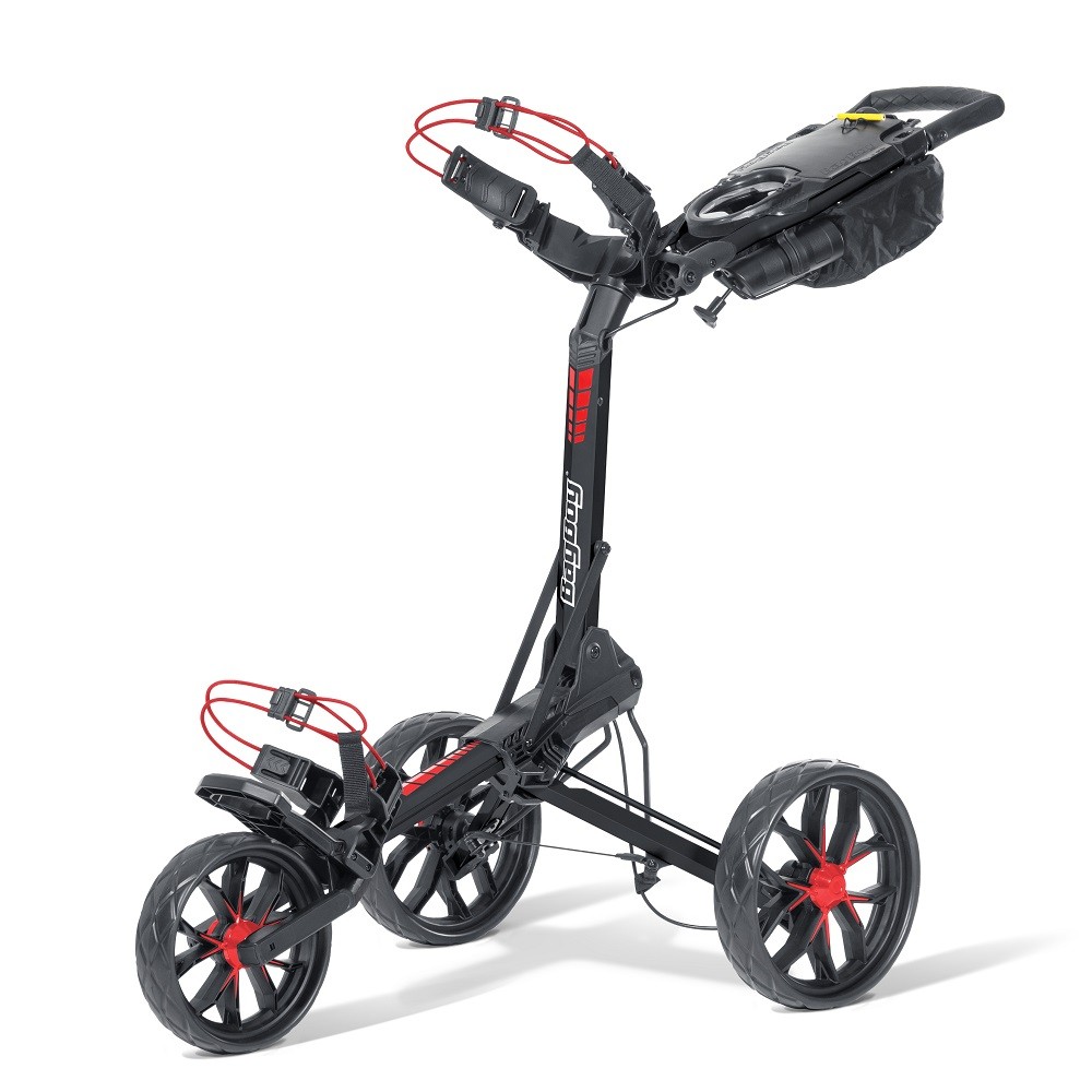 NEW Bag Boy Golf 2026 Slimfold Folding Push / Pull Cart - Black / Red