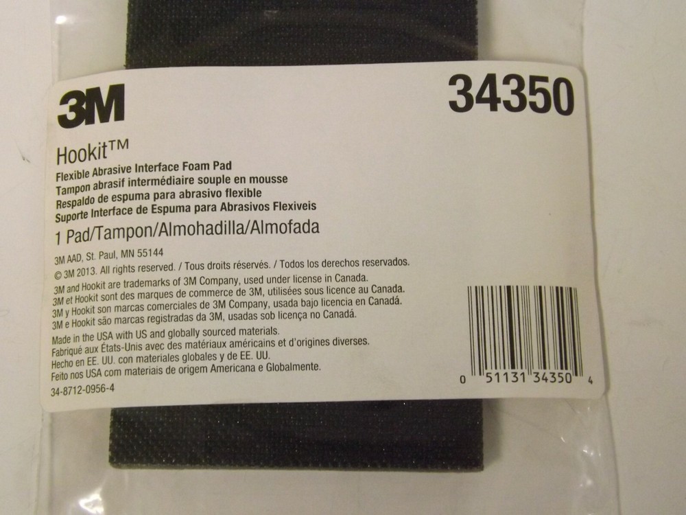 3M 34350 Hookit flexible abrasive interface foam pad