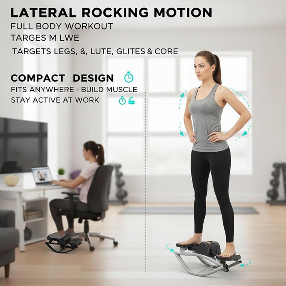 Rock Stepper Workout Exercise Equipment for Legs Glutes Low-Shock