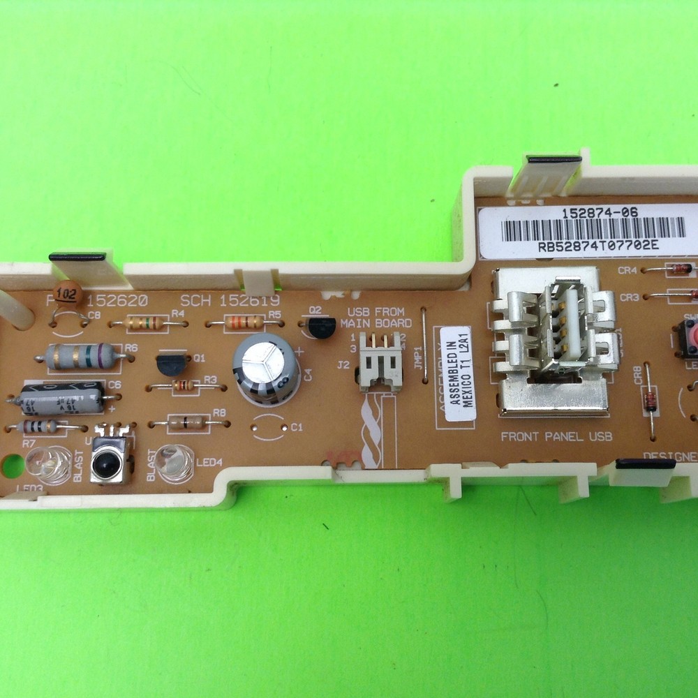 Dish Network VIP612 DVR Cable Front USB Button Control Panel Button 152874-06