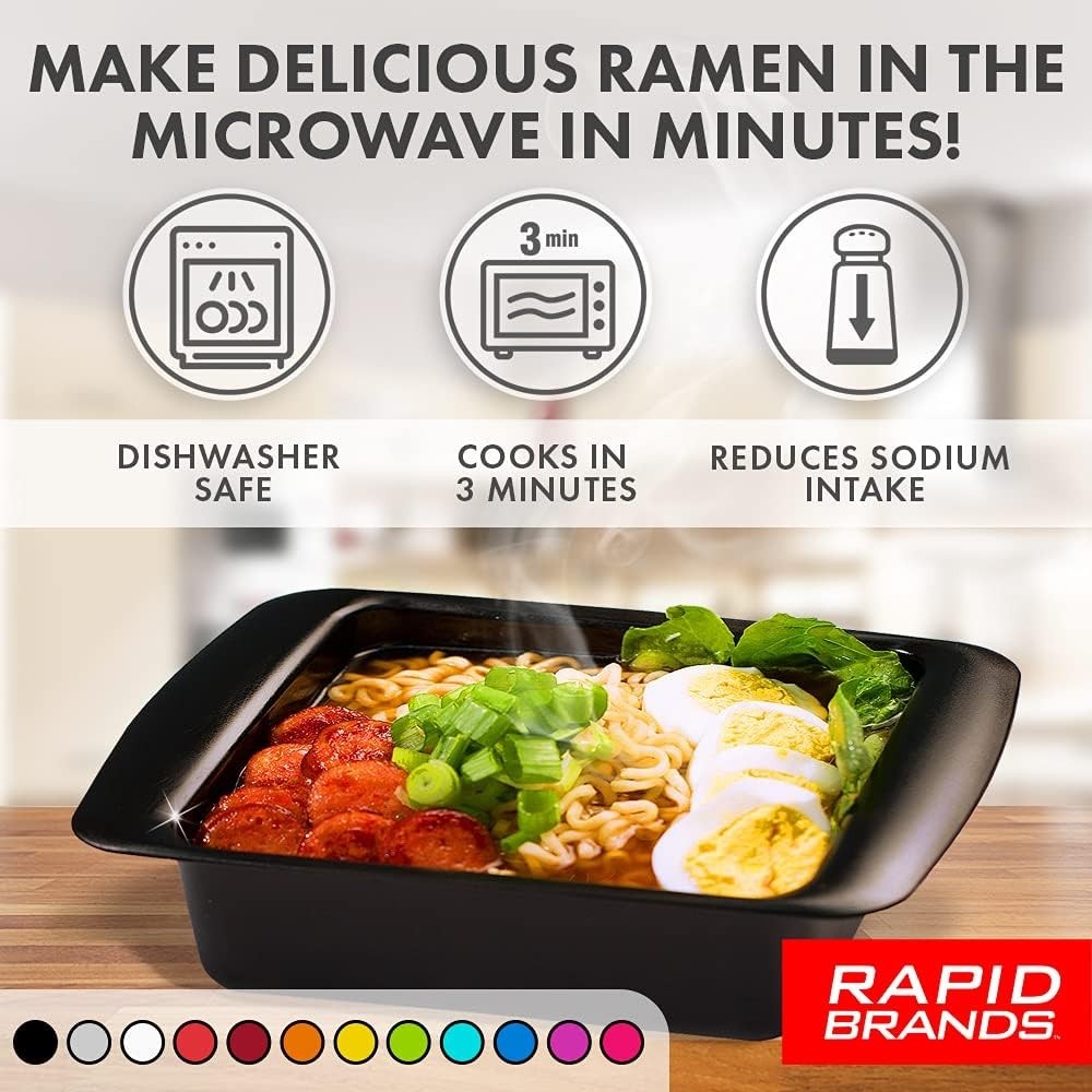 Rapid Ramen Cooker: Quick Microwaveable BPA-Free Solution for Perfect Ramen