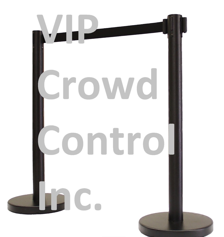 STANCHION, 6 PCS COMBO, 6 POSTS, 36" HT, 78" BLK BELT, WALL BRACKET