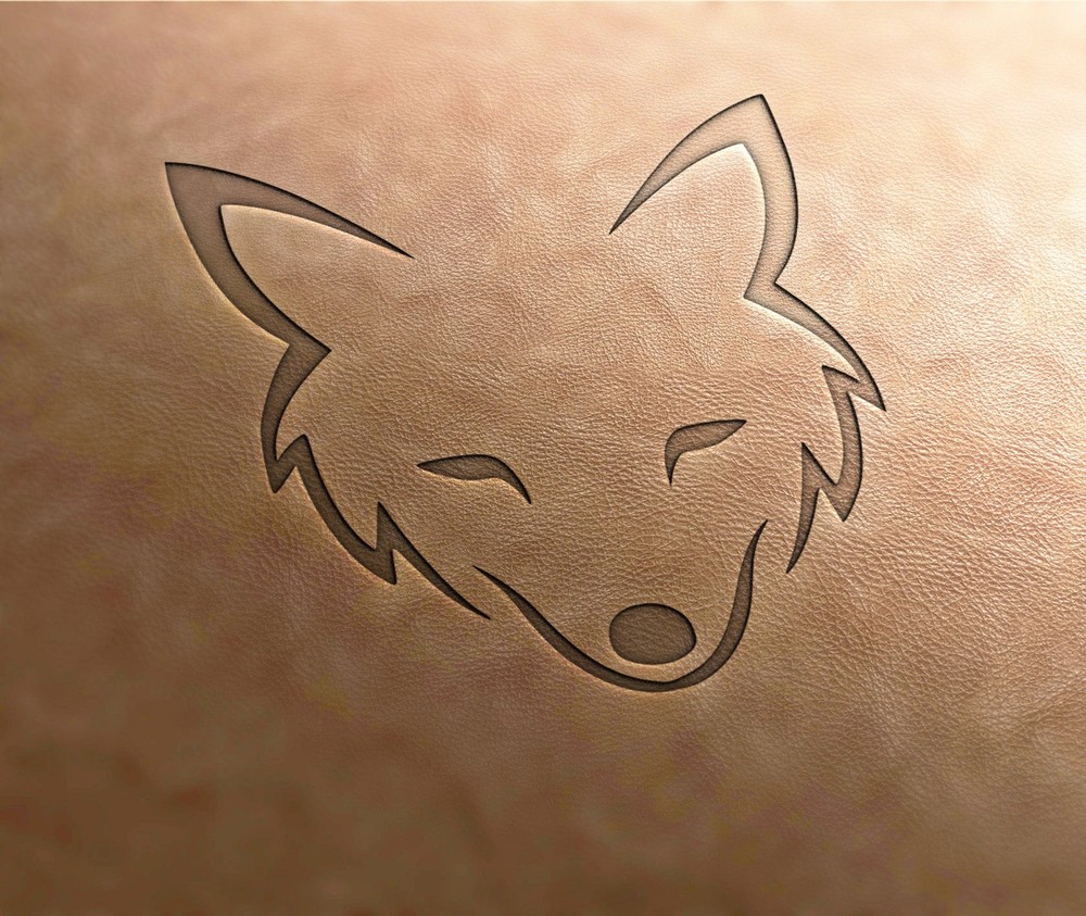Leather Stamp : linear fox 1 - Delrin Material