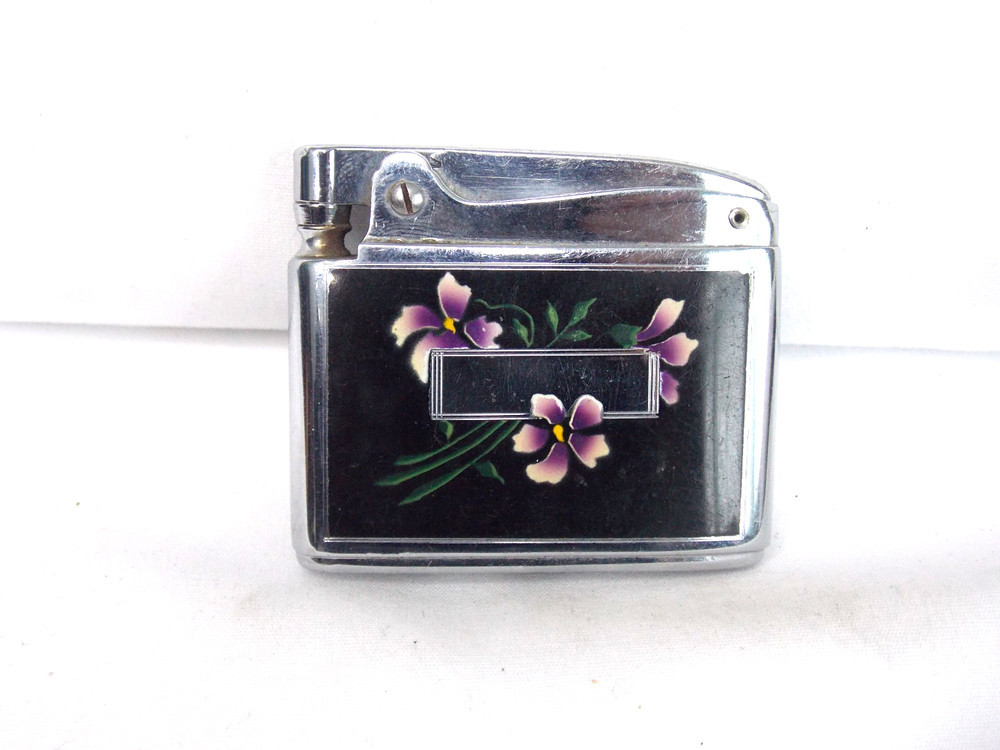 RONSON ADONIS FLORAL POCKET LIGHTERS