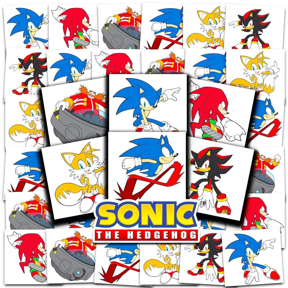 Sonic the Hedgehog Tattoos, Temporary Tattoos