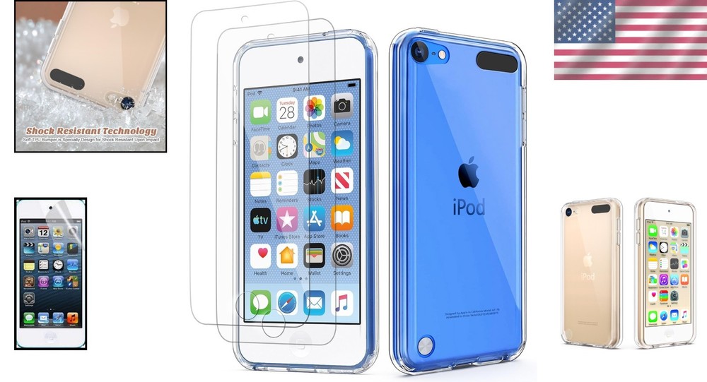Clear iPod Touch Case with Screen Protectors