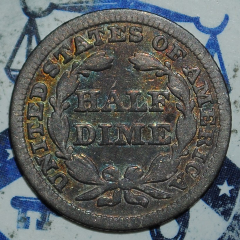 1847 Seated Liberty Half Dime {{{3796