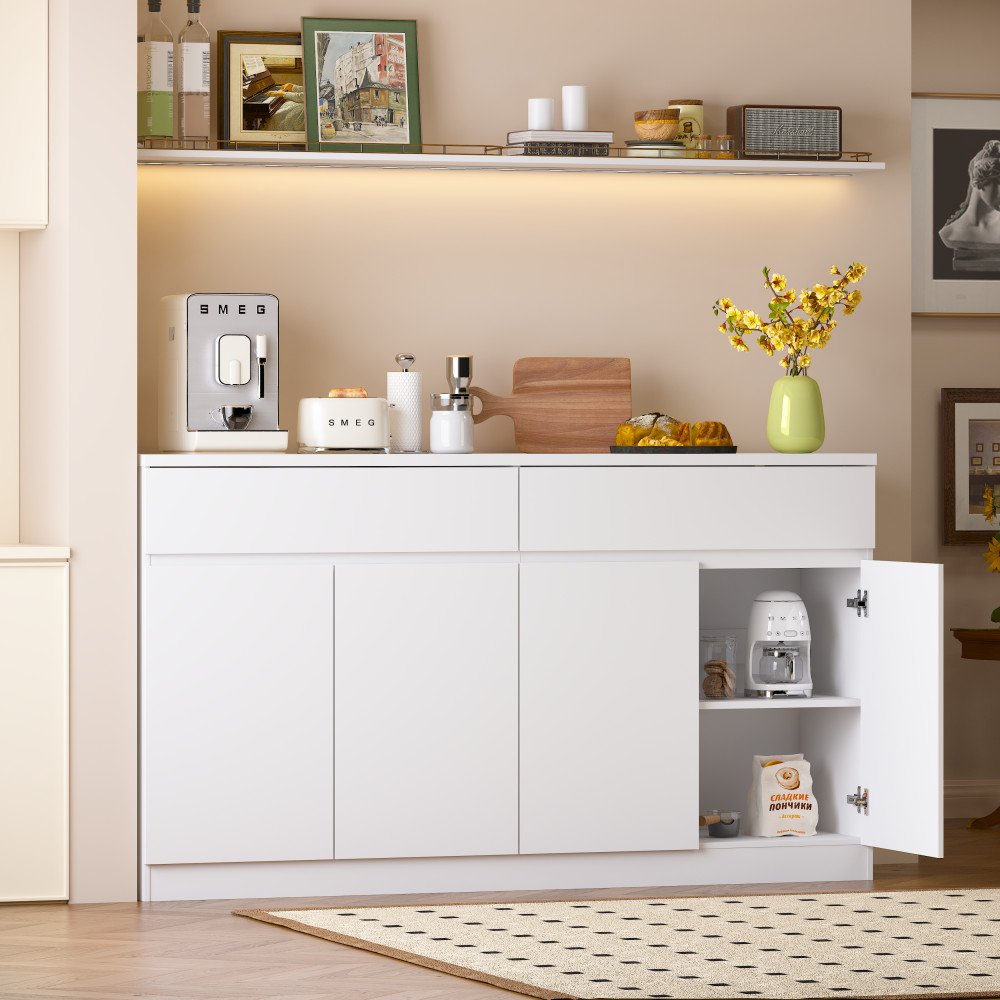 Modern Wood Buffet Sideboard Storage Cabinet Kitchen Dining Room Living
