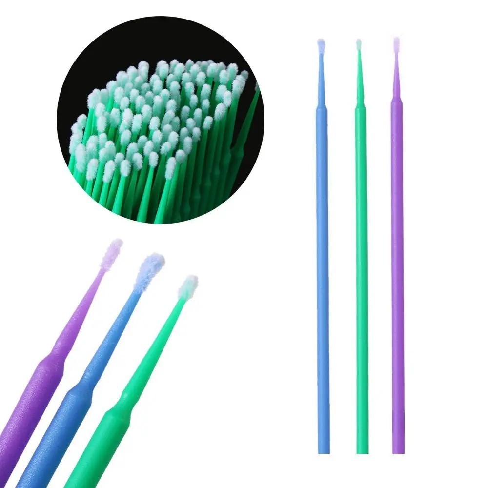 100 Microbrush Micro Brush Applicator Tips Regular, Fine, Super Fine Dental