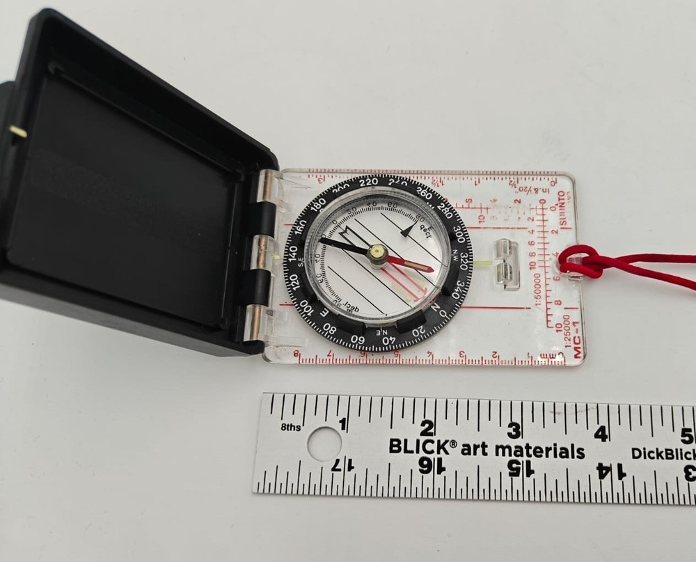 Original Suunto MC-1 Compass Finland - Fully Functional - Missing Mirror