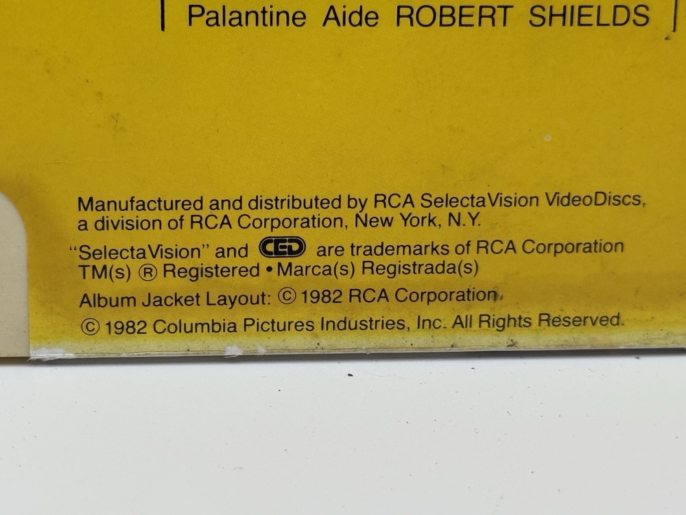 Taxi Driver CED Capacitance Electronic Disc 1982 Used Untested