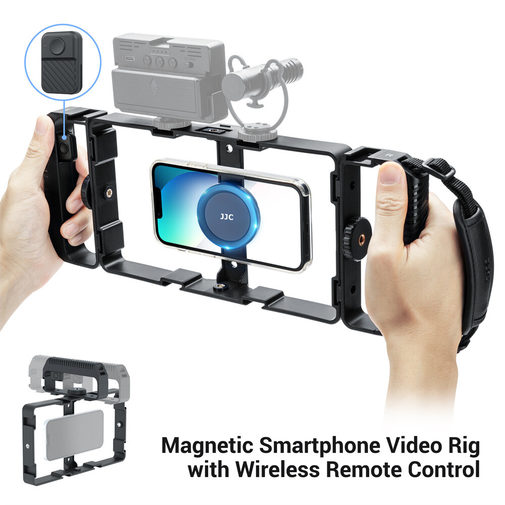for iPhone 13 17 16 Magnetic Rig Stabilizer Vlogging Video Camera Remote Control