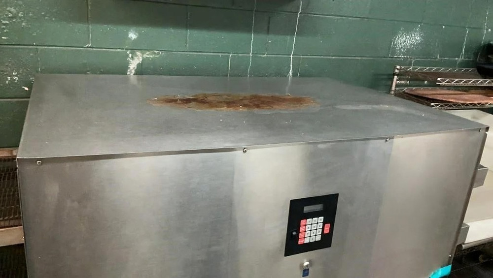 CTX Double Stack Electric Conveyor Oven Commercial 208V Pizza 2 Deck Roller #1A